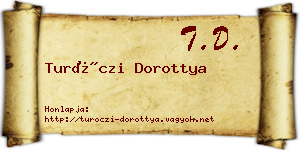 Turóczi Dorottya névjegykártya