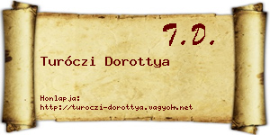 Turóczi Dorottya névjegykártya