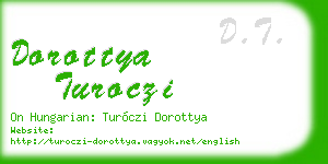dorottya turoczi business card